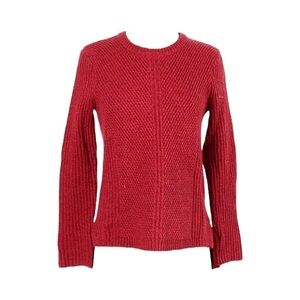 Madewell Chunky Solid Red  Sweater​​​​